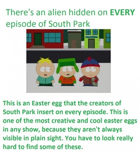 http://www.cracktwo.com/2011/01/alien-in-every-episode-of-south-park-72.html