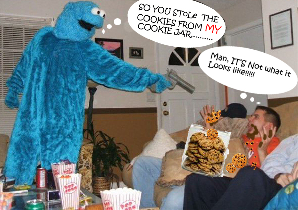 pissed off cookie monster