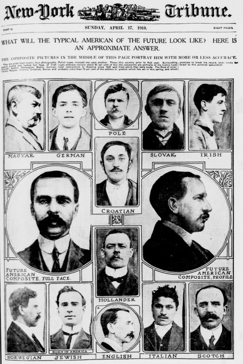 In 1910, a news paper took a guess what an American would look like in the future-too bad they didn't try to figure when the stock market would crash.