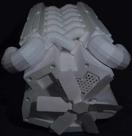 V-12 Engine origami