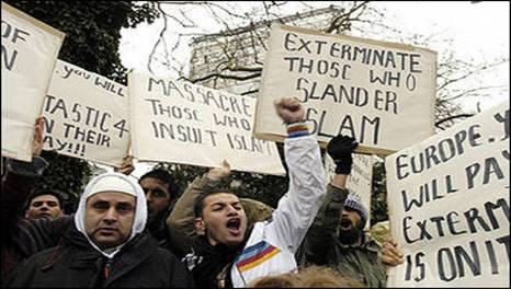 A "peaceful" Muslim Protest