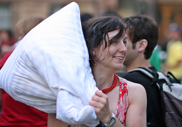 Pillow Fight in Toronto.