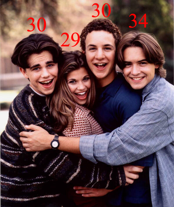 The cast of Boy Meets World's ages
