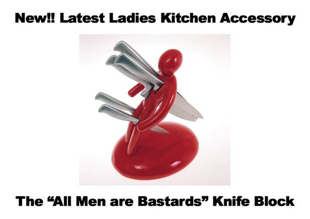 All men are Bastards KNife Block