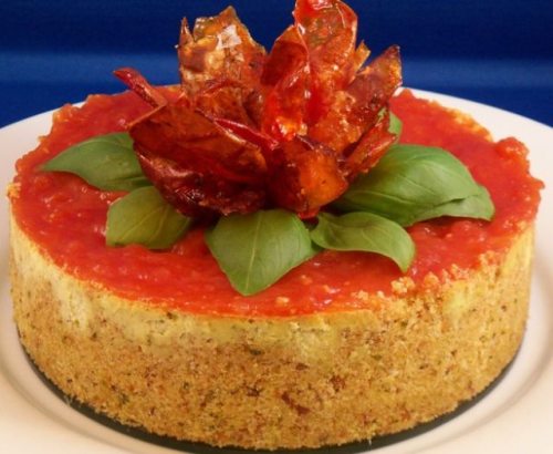 Heirloom Tomato Cheesecake