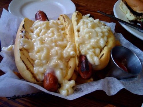 Macaroni and Cheese Hot Dogs