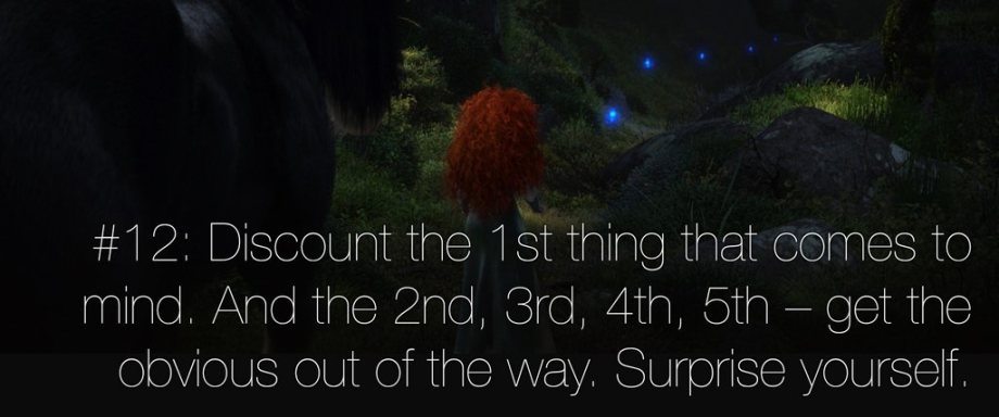 Pixar's 22 Rules to storytelling.