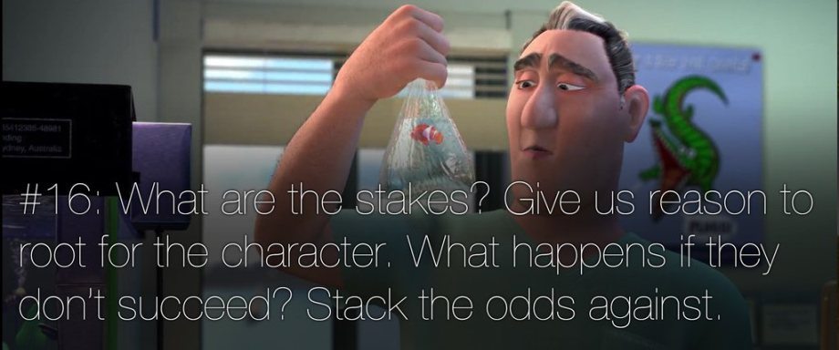 Pixar's 22 Rules to storytelling.