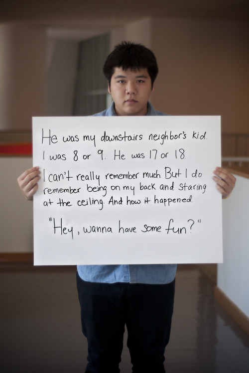 Male Sexual Assault Victims and what their rapists said to them.