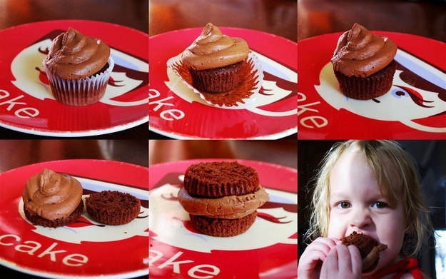 How to eat a cupcake properly