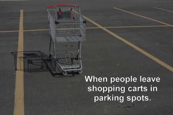 deutsche grappling liga - When people leave shopping carts in parking spots.