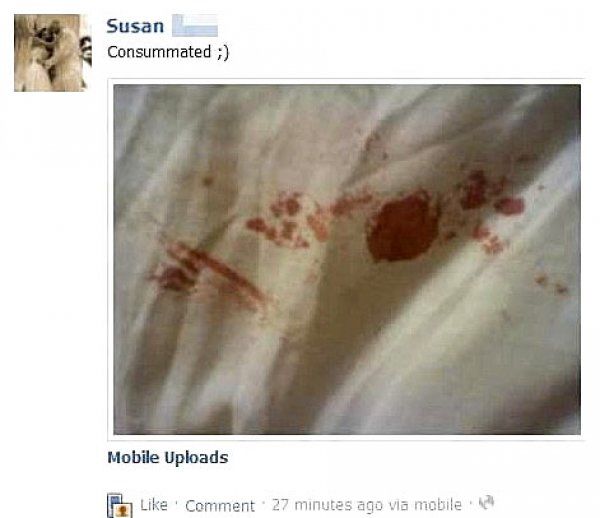 terrifying facebook posts - Susan Consummated ; Mobile Uploads Comment. 27 minutes ago via mobile
