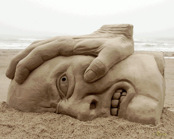 Anger sandcastle