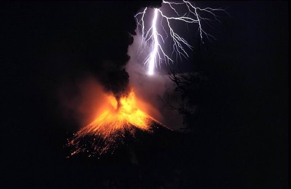Volcanoes Vs. Lightning