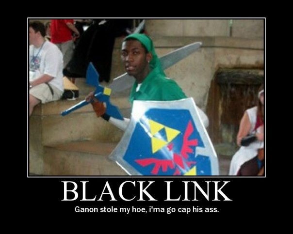 He's like link but he's black