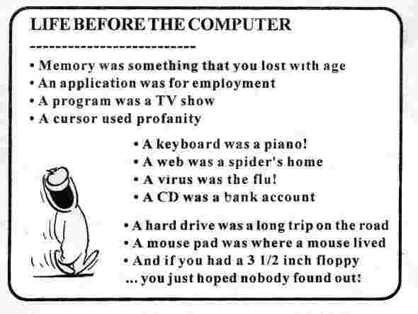 life before the computer