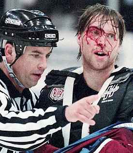 And who says hockey is for wimps?