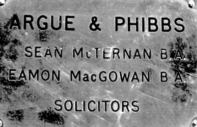 Law Firm - Argue  Phibbs - Sligo, Ireland.
Apparently they nearly took on a partner called Cheetham