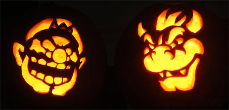 Gaming Halloween Style Pumpkins