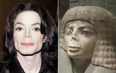 Michael Jackson - resembles - Egyptian Statue