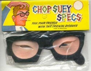 racist asian halloween costume - Chopsuey Specs Fool Pour Friends With The Oriental Discure
