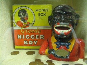 racist toys - Money Box y need Niccer Boy