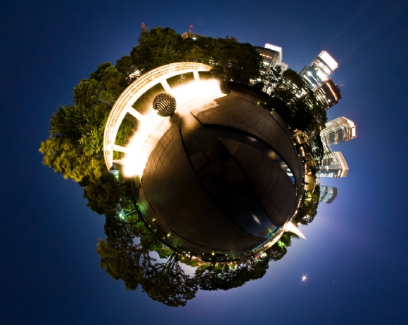Stereographic Planets