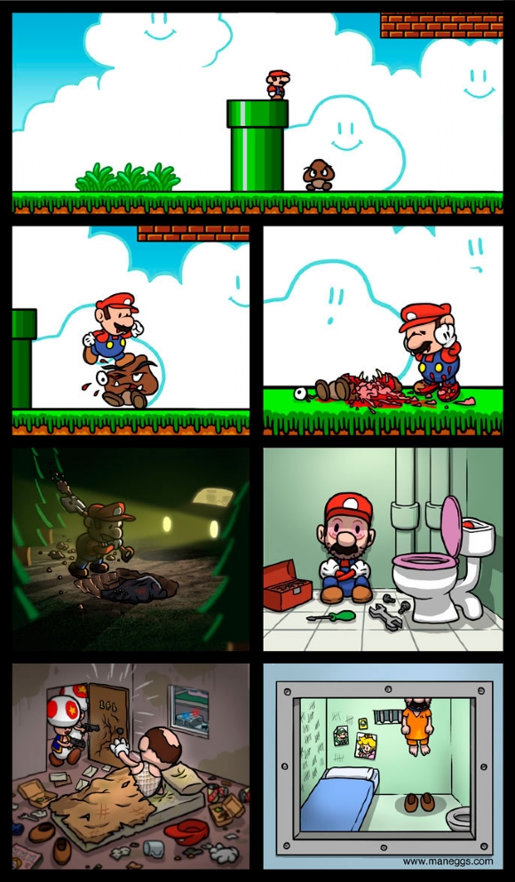 In real life Mario is one sick individual