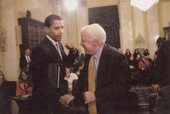 In a presidential candidate showdown, I don't think Mccain could survive a decent right hook...