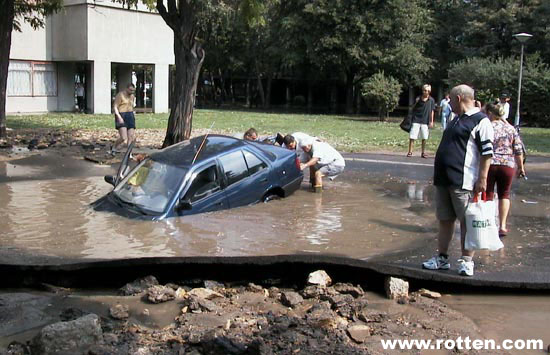 Puddle 1 - Woman Driver 0