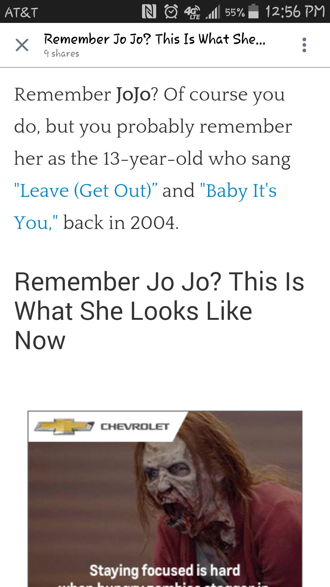 Screenshot of some idiotic clickbait article with the perfect ad placement.