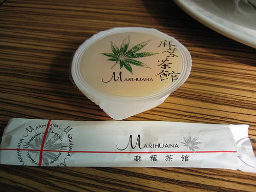If you happen to be in Taichung while vising Taiwan, Marihuana is located behind the Zhong You Department Store.