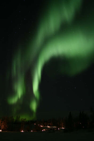 Amazing Northern Lights, Aurora Borealis, Fire Rainbow In Canada