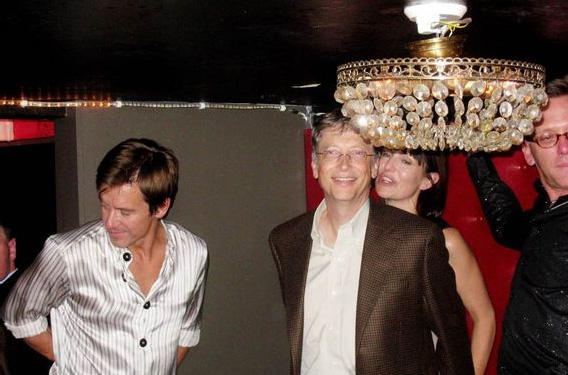 Bill Gates at a party