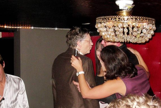 Bill Gates at a party