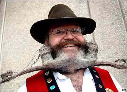 bizarre looking beards and mustaches