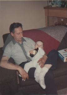 This is a picture of me and my first beer.