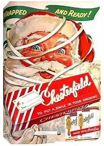 Santa Cigarette Ads