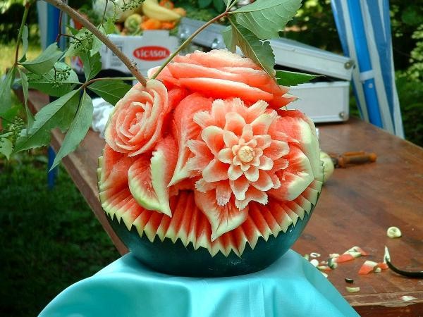 chinese watermelon art