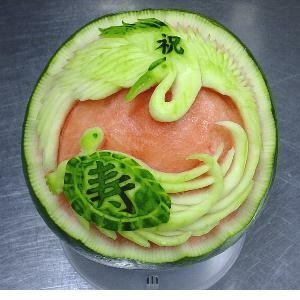 japanese watermelon art