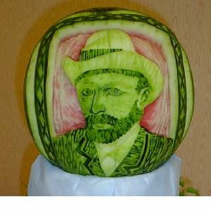 watermelon carving - W