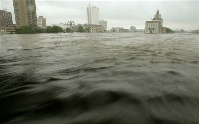 How come after two-three weeks, you never heard about the   Iowa flooding ever again? Where are the government bailout vouchers? The government debit cards?