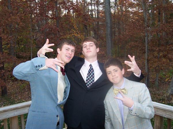 three little wigga's hangin in da woods. 
throwin up gang signs like they livin in the hoods.
