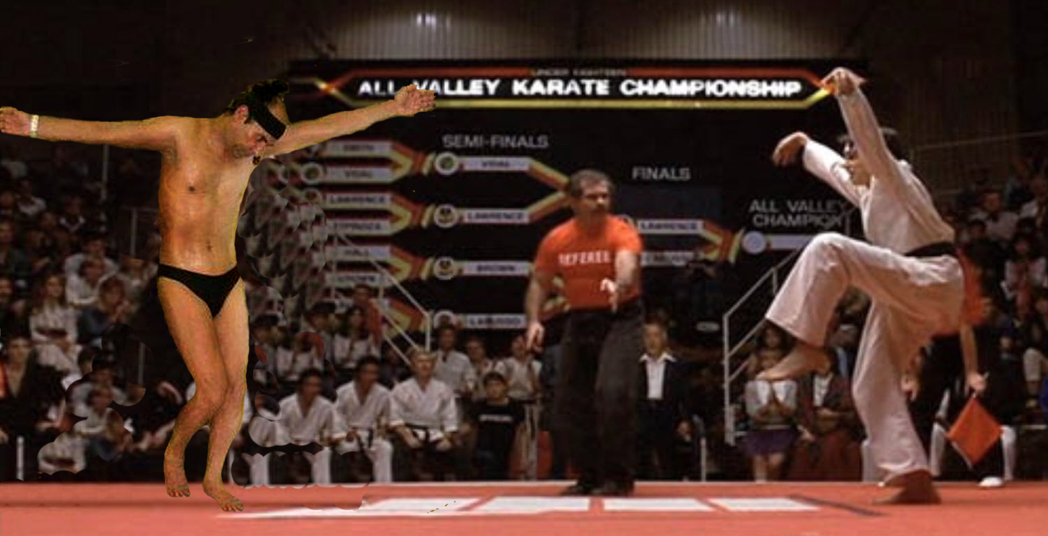karate kid crane kick face - All Maley Karate Championship Semifinals Finals 10 W
