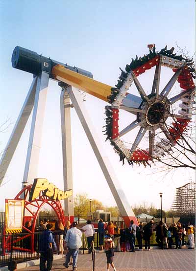 The Psyclone is a thrill ride at Canada's Wonderland in Ontario Canada. 