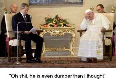 President Bush and the pope