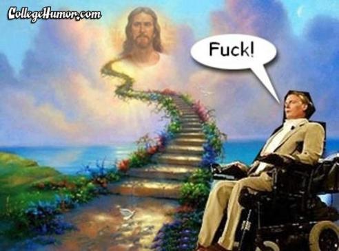 Who knew Heaven wasn't handicap accessible???