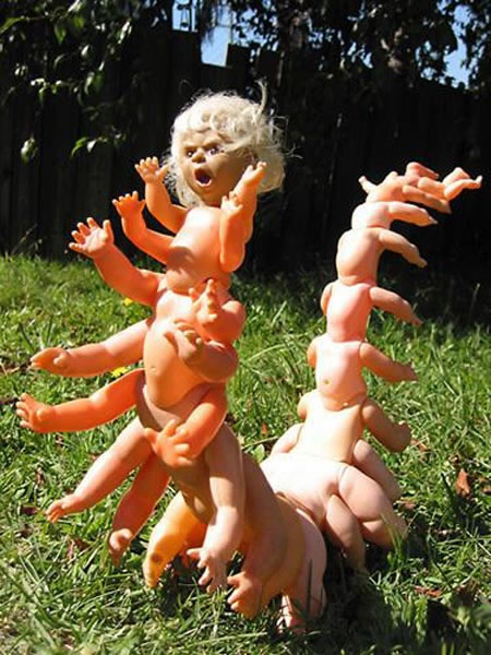 This is the newest doll hitting the market, it is hell razor mixed with centipede, the hottest toy out there. 