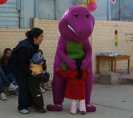 I will never look at Barney the same again.