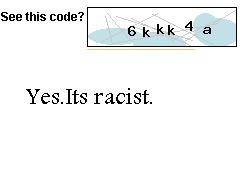 This racist captcha made me cry 